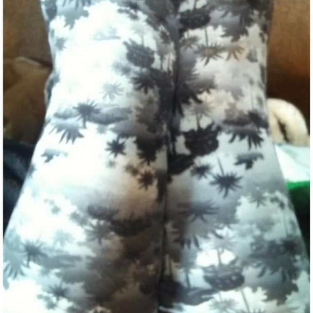 One Size Adult Palm Tree Print Leggings
